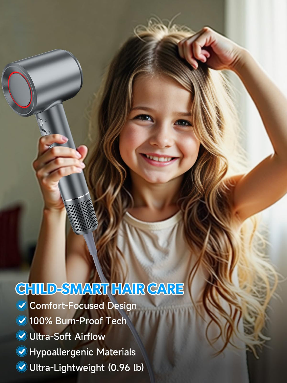 Yammoya hair dryer detachable diffuser for curl definition.