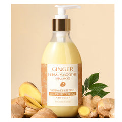 YANIBEST anti-dandruff ginger shampoo bottle pour for balanced scalp
