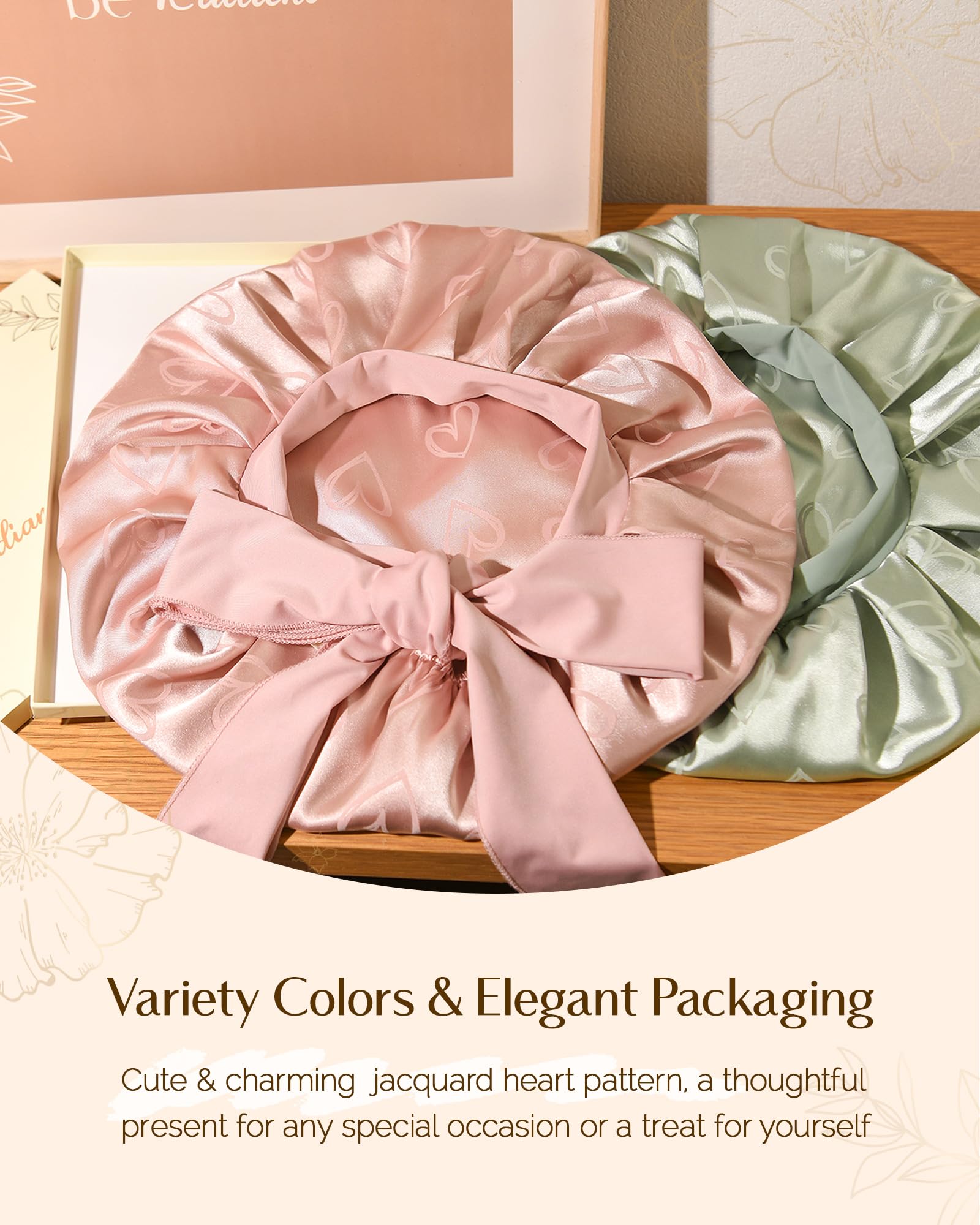YANIBEST satin bonnet protecting natural hair and curls during rest