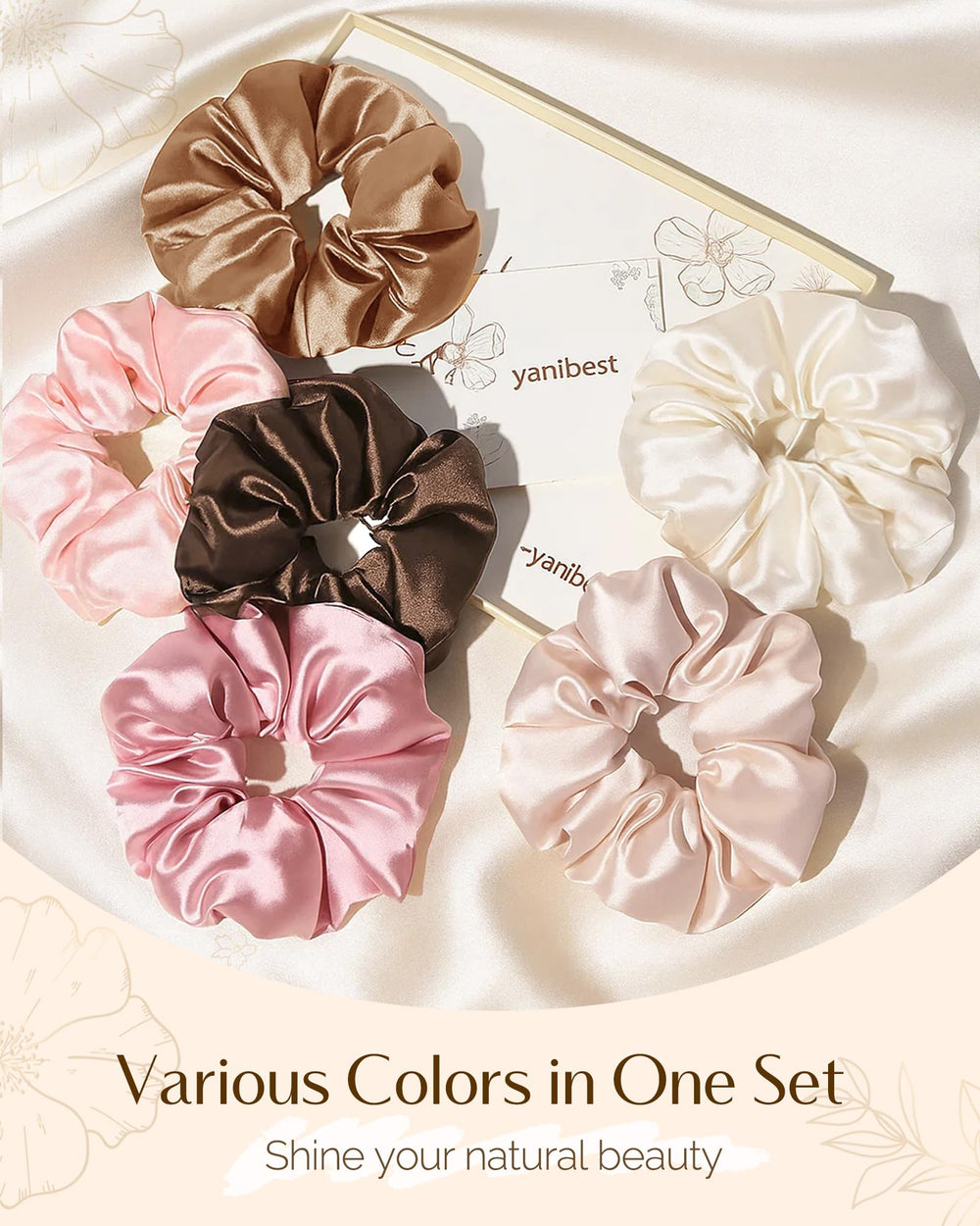 Yanibest satin scrunchies care tips promote long-lasting softness.