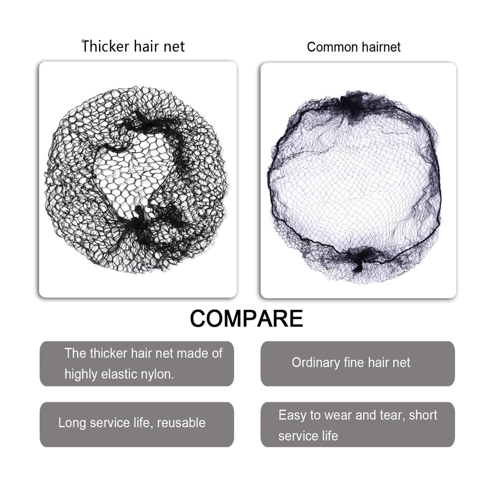 YANTAISIYU hair net keeps hair in place during work or practice.