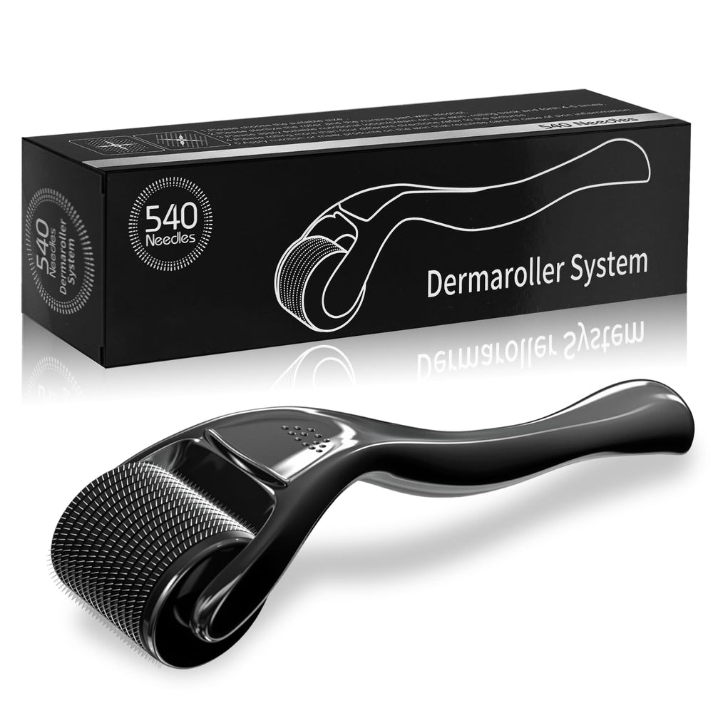 YANVIPERISK Derma Roller 540 with black handle for at-home use and comfort