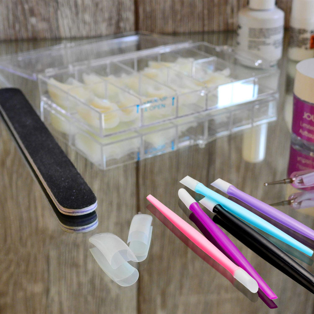 Yaomiao 100-piece nail cuticle pushers kit for family sharing