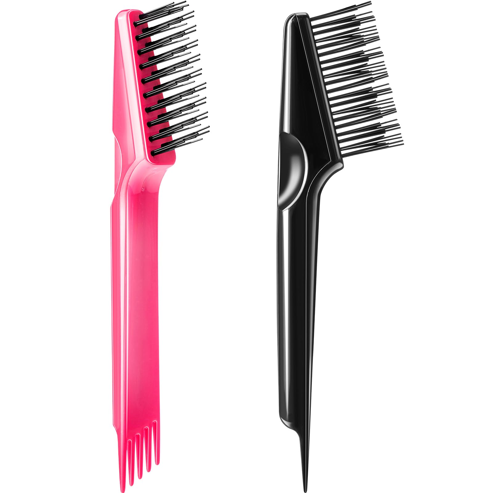Yaomiao hair brush cleaner in black showing ergonomic design for quick brush cleaning
