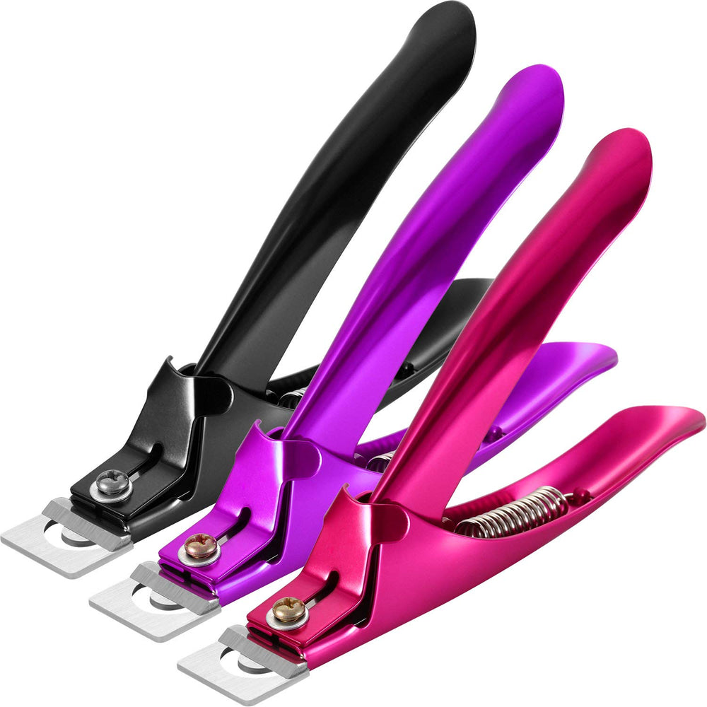 Yaomiao nail clipper in rose red for precise false nail trimming and styling