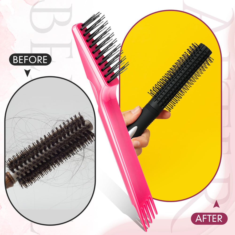 Yaomiao nylon brush teeth cleaner removes hair from bristles