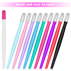 Yaomiao plastic-handle cuticle pusher with dual tips for comfortable grip