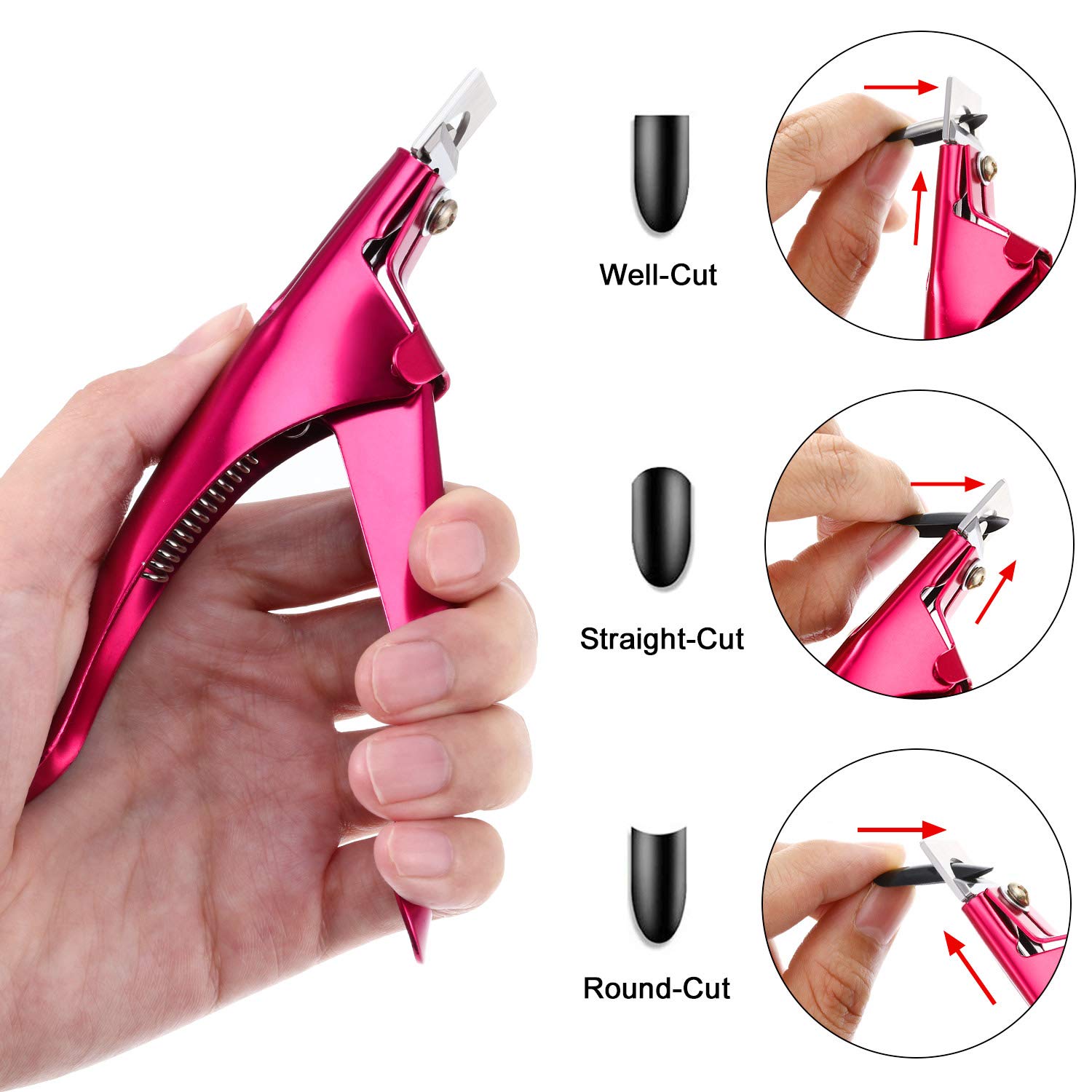 Yaomiao well-cut clipper at 135° for elegant, long tip finishes