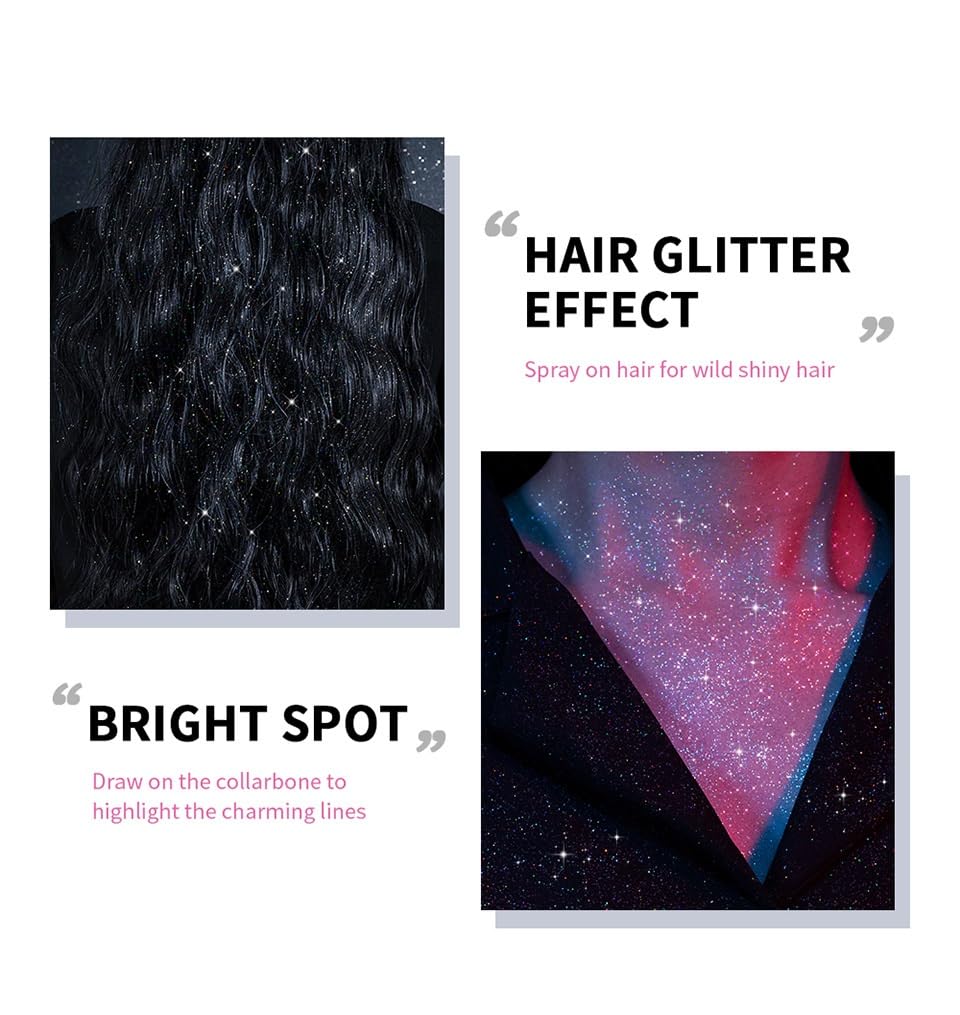 Yaper Body Glitter Spray mist adds quick shine between outfits