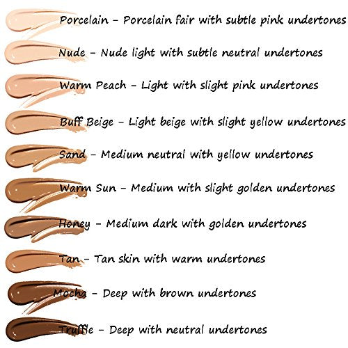 Yaper PHOERA bottle label and shade range highlighting 10 shades.