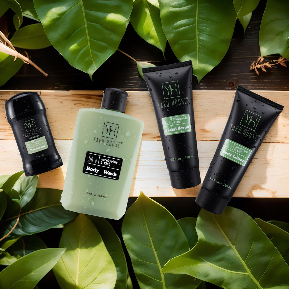 Yard House 2-in-1 shampoo and conditioner bottle for streamlined grooming.