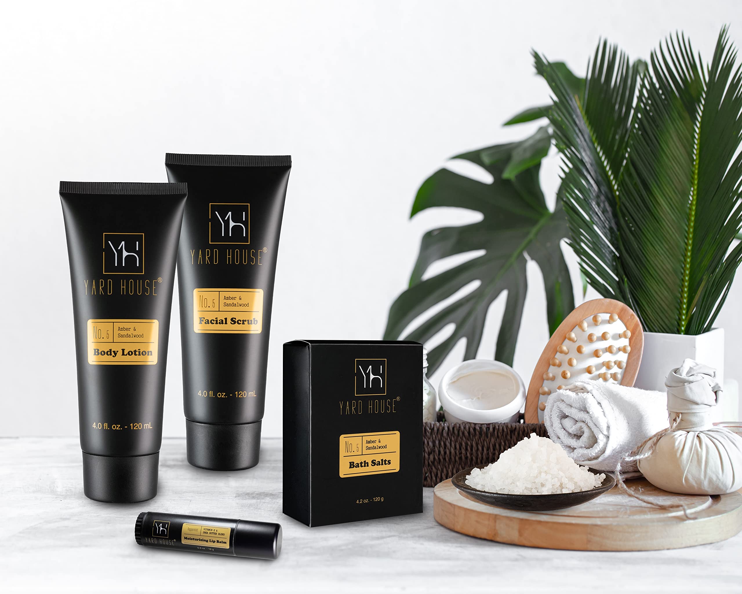 Yard House Facial Scrub exfoliating formula for clarified, softer skin.