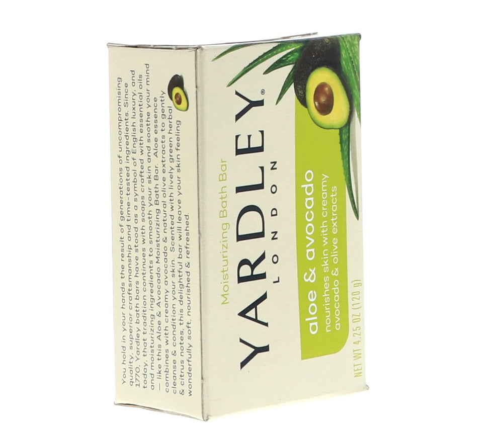 Yardley London Aloe Avocado bar green herbal scent enhances wake-up moments