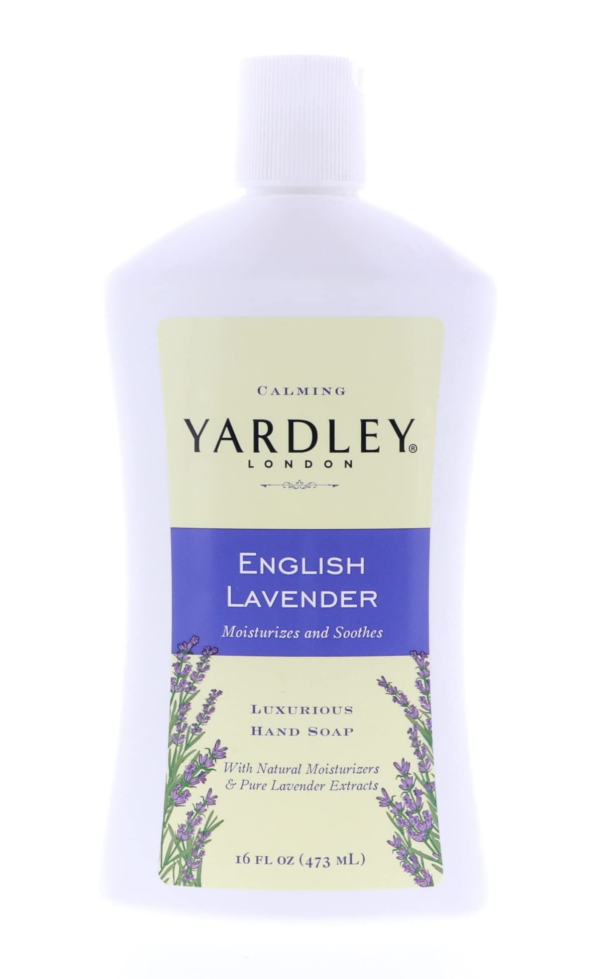 Yardley London English Lavender hand soap bottle with calming scent for daily cleansing
