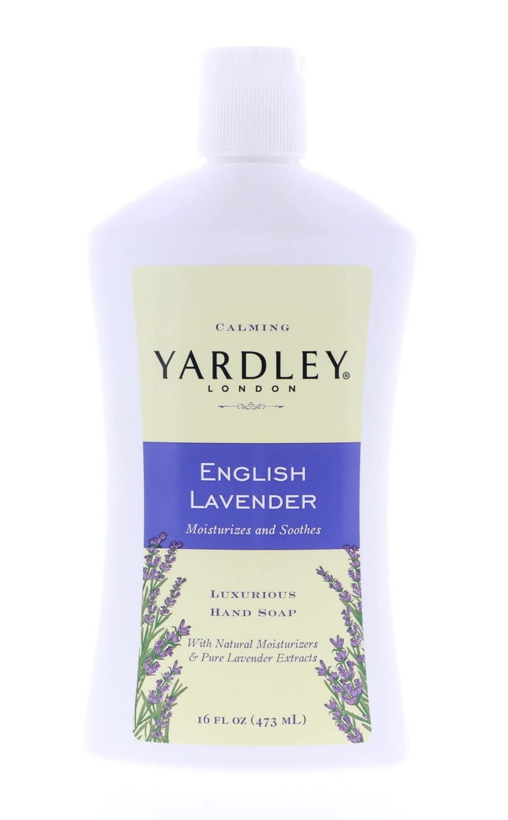 Yardley London English Lavender hand soap bottle with calming scent for daily cleansing