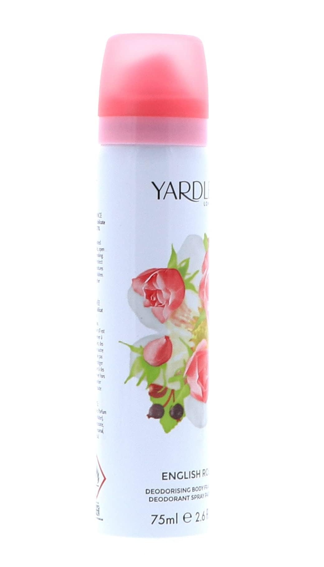 Ingredients label highlights fragrance components and safety notes.