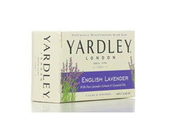 Yardley London Moisturizing Bar English Lavender front view with hydrating formula and lavender scent