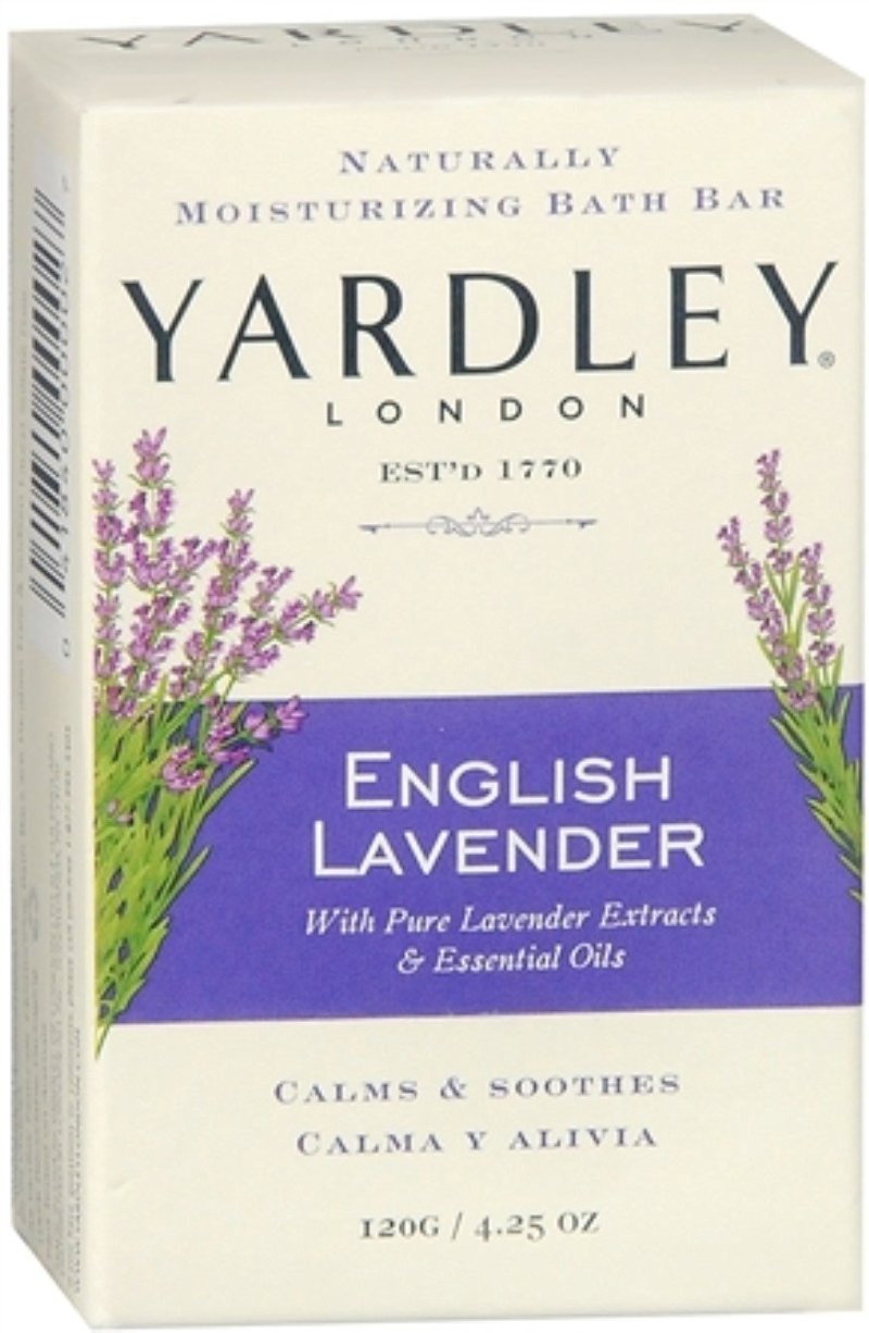 Yardley London Moisturizing Bar English Lavender in use for gentle cleansing and soothing fragrance
