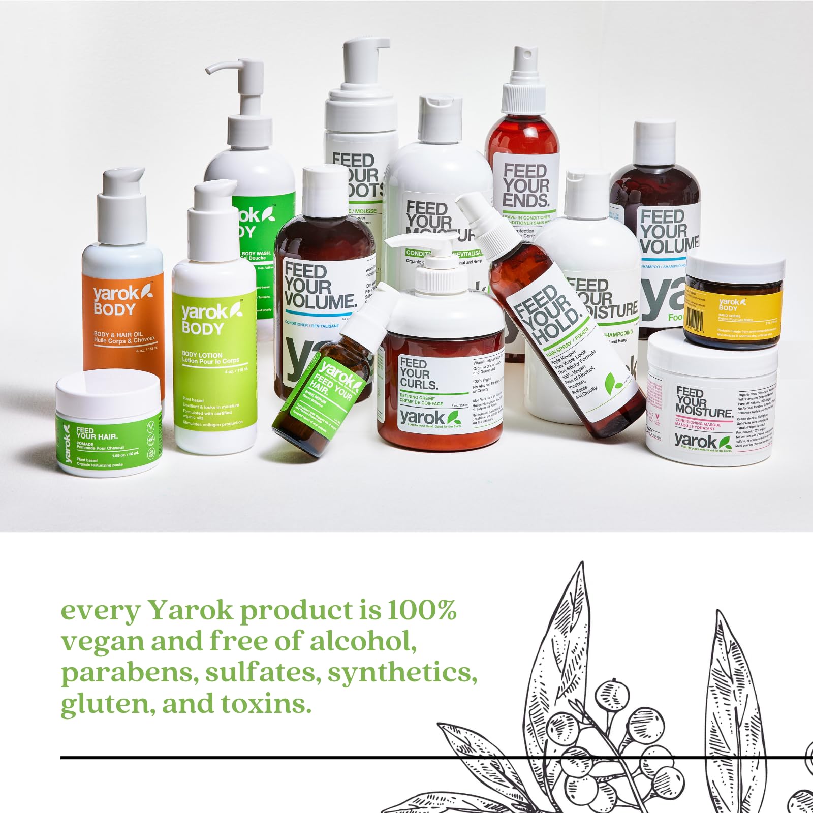 YAROK Feed Your Hold styling in-use demonstrates non-sticky, alcohol-free performance.