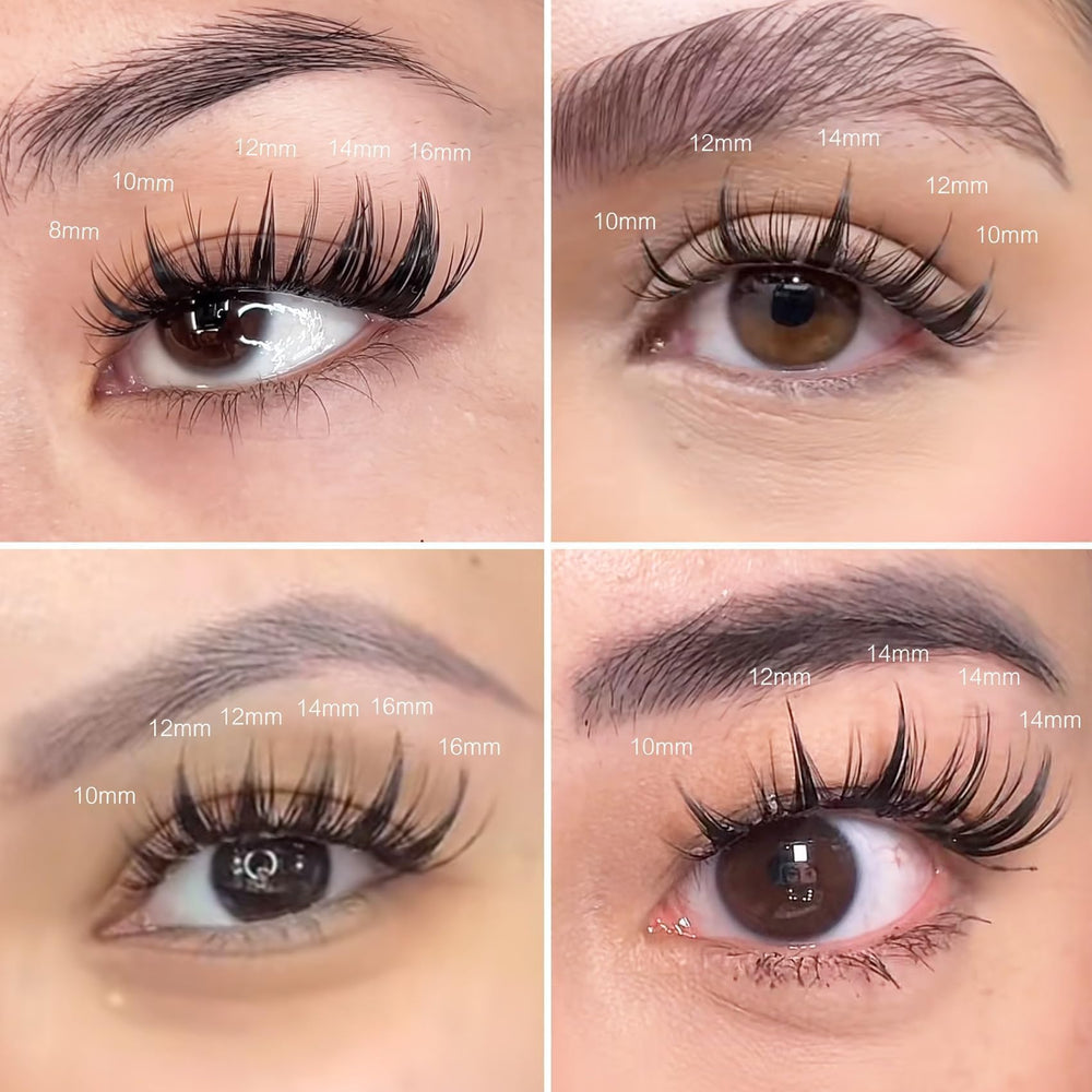 YASNAI 8-18mm length range for customizable lash fullness.