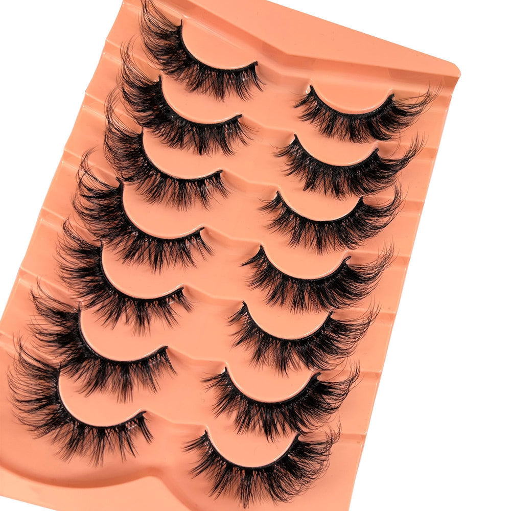YASNAI faux mink 7-pack for versatile daily or party wear