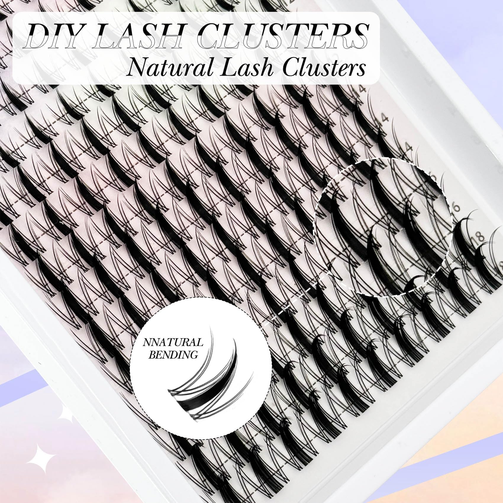 YASNAI Wet-look spiky lashes for bold eye accents.