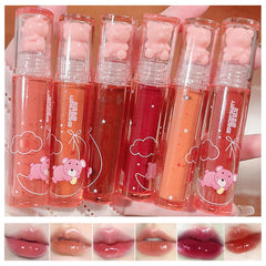 Yasovigi jelly lip gloss bears set showcases playful packaging ideal for gifting.