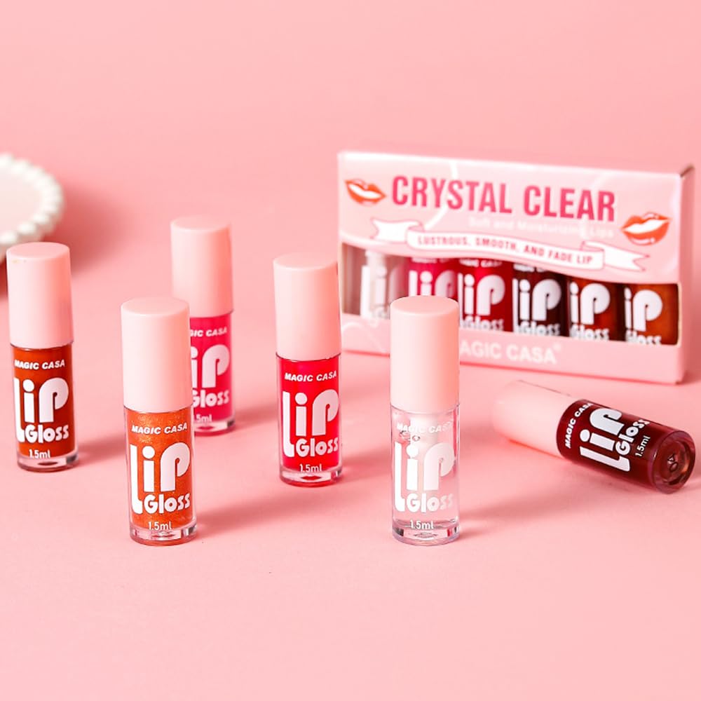 Yasovigi lip stain crystal-clear gloss with a subtle shine.