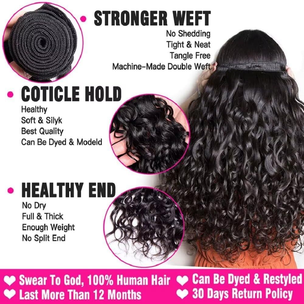 Yavida Water Wave Bundle 12-inch in natural black shade