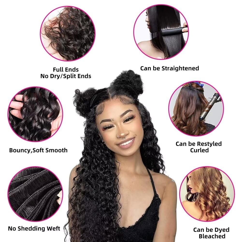 Yavida Water Wave Bundle 14-inch natural black for seamless styling
