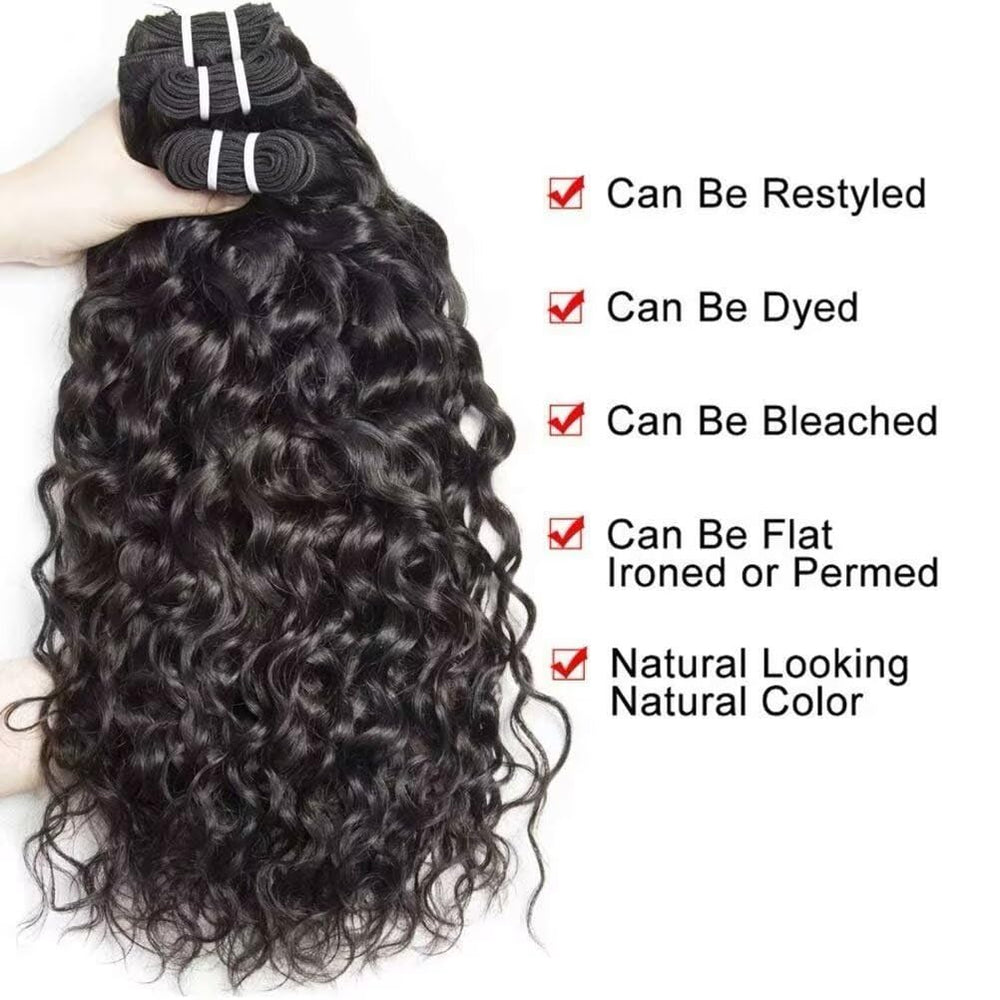 Yavida Water Wave Bundle 18-inch blends with hair texture