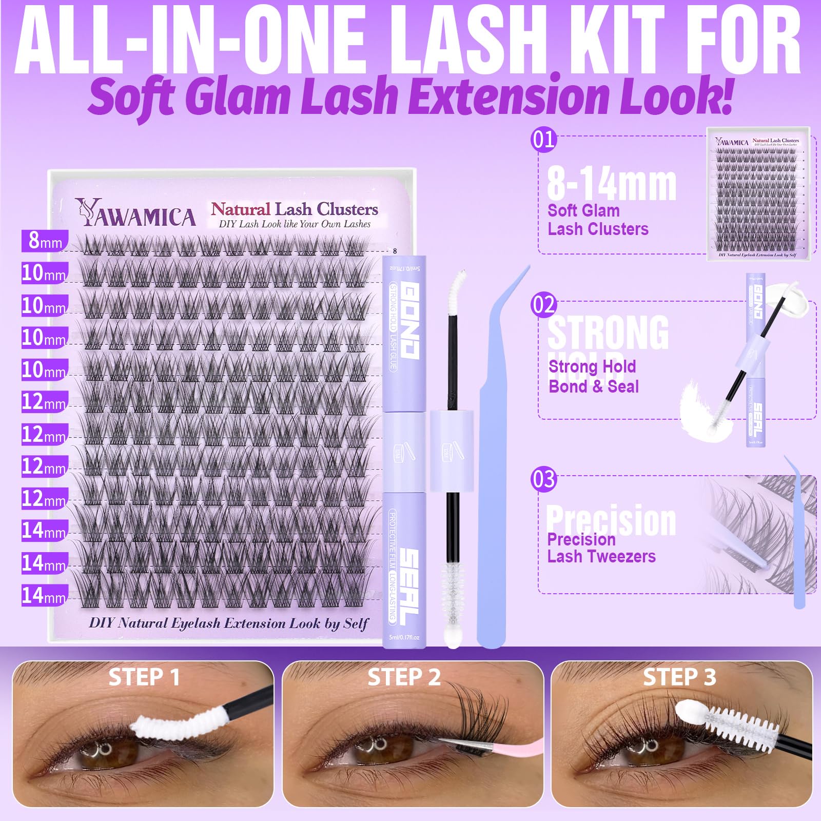Yawamica 24 hour hold visual showing long wear potential