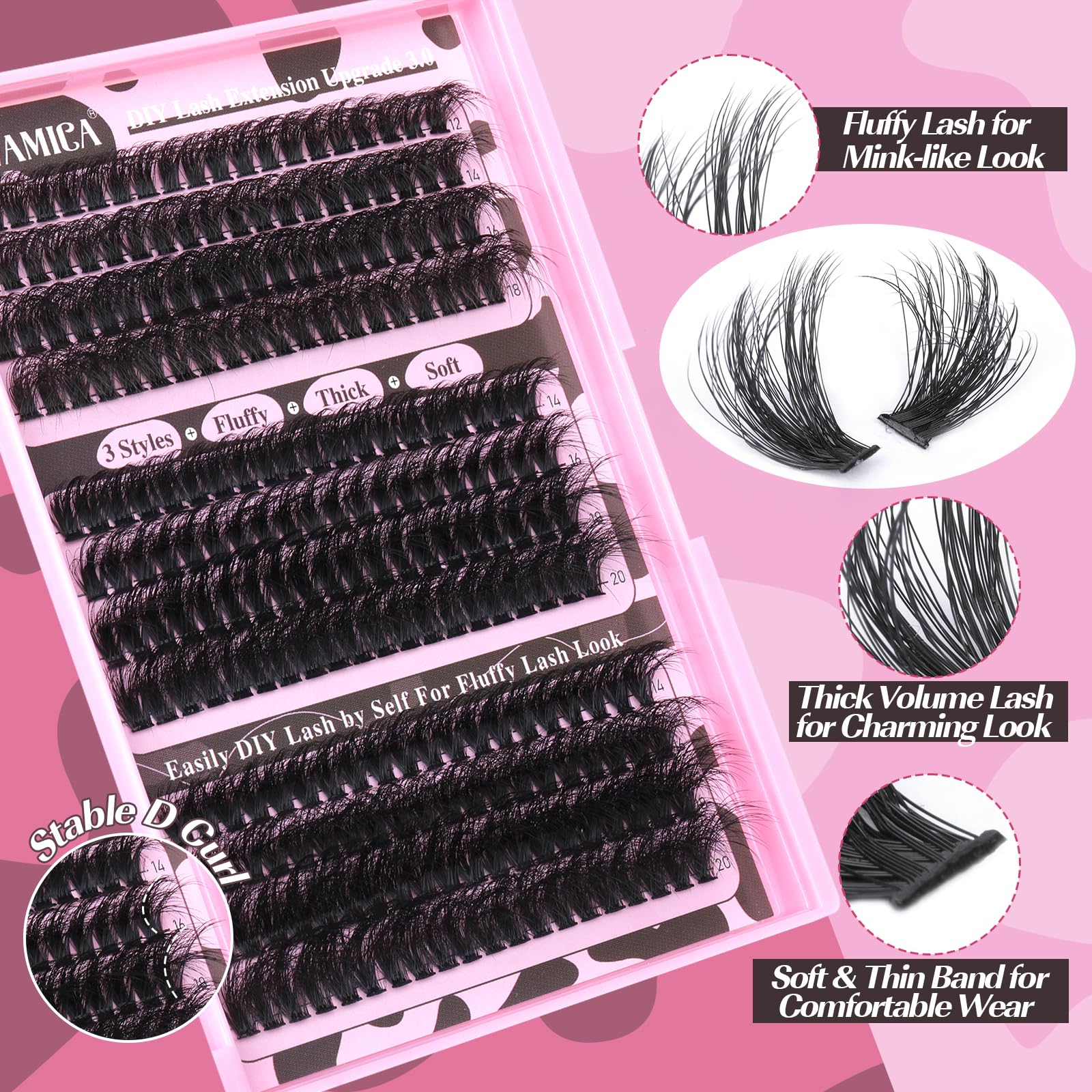 Yawamica beginner friendly at home lash kit for DIY lashes.
