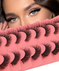 Yawamica cat-eye flutter lashes 15mm enhance eyes with curved precision