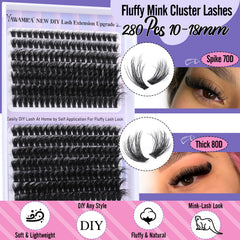 Yawamica cat-eye style lashes to create a dramatic eye lift.