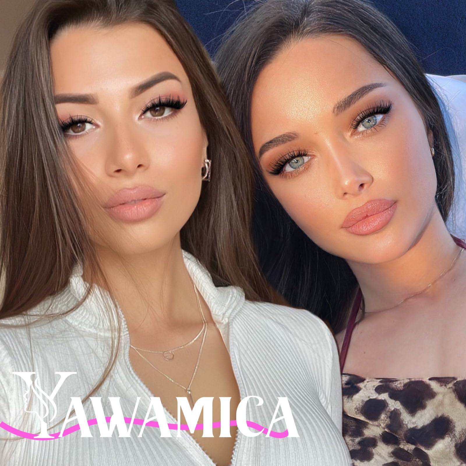 Yawamica cat-eye cluster lashes designed for versatile length combinations.