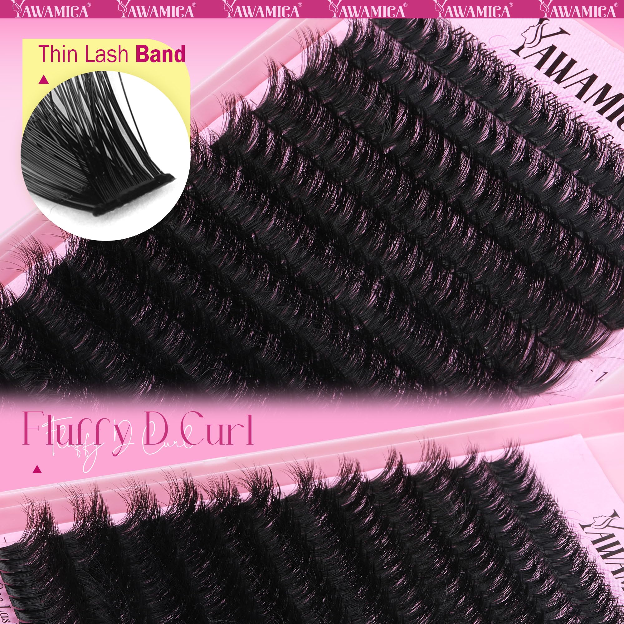 Yawamica D-Curl clusters ideal for comfortable all-day wear.