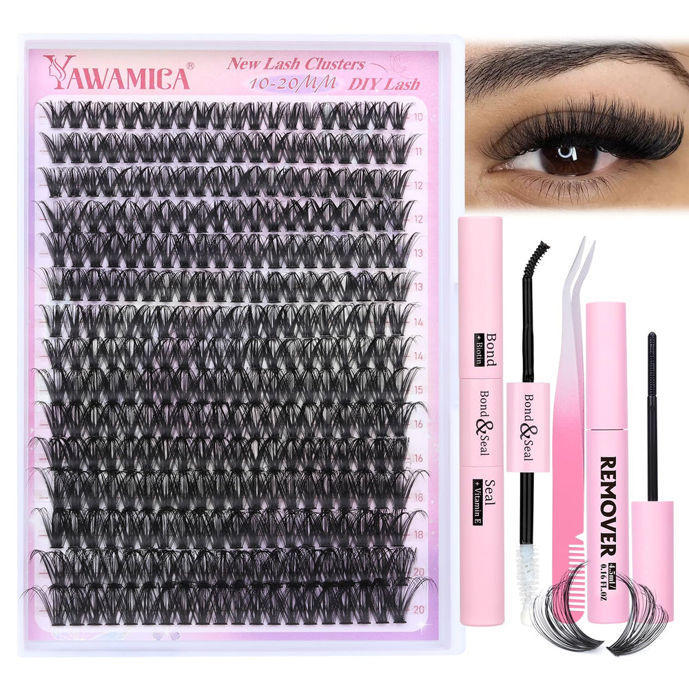 Yawamica DIY lash extension kit 300pcs for at-home styling