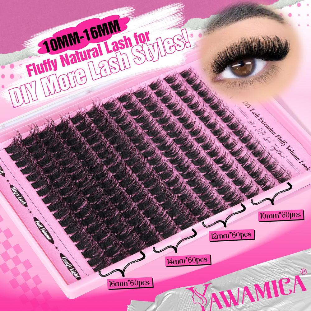 Yawamica beginner-friendly DIY lash extension setup for easy styling at home.