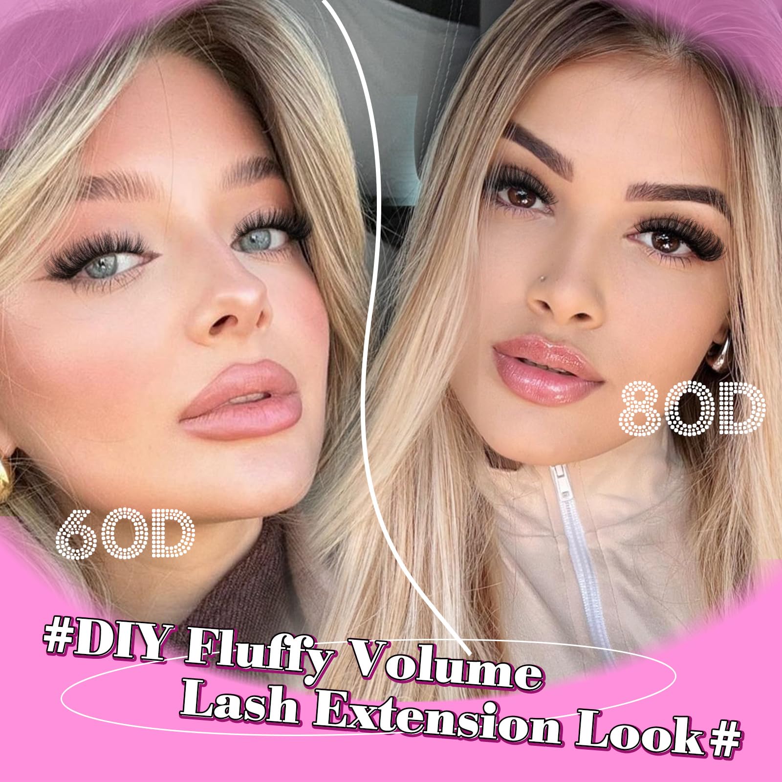 Yawamica flat-band cluster lashes that mimic real lashes for comfort