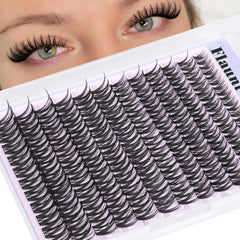 Yawamica flaunt lash clusters 8-18mm deliver natural wispy volume for daily wear.