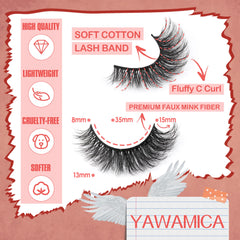 Yawamica flexible cotton-band lashes ensure easy, comfy application