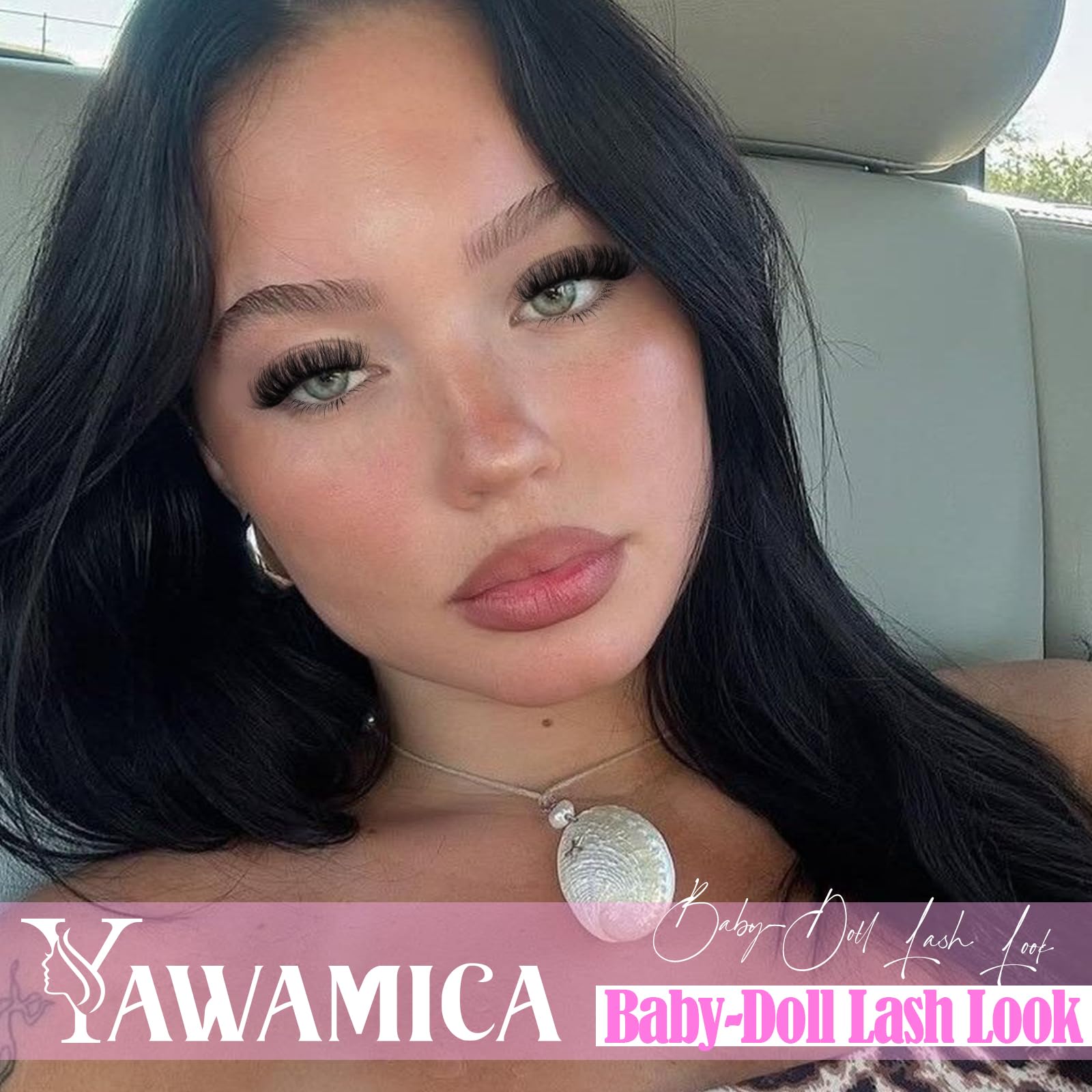 Yawamica fluffy wispy finish blends with natural lashes