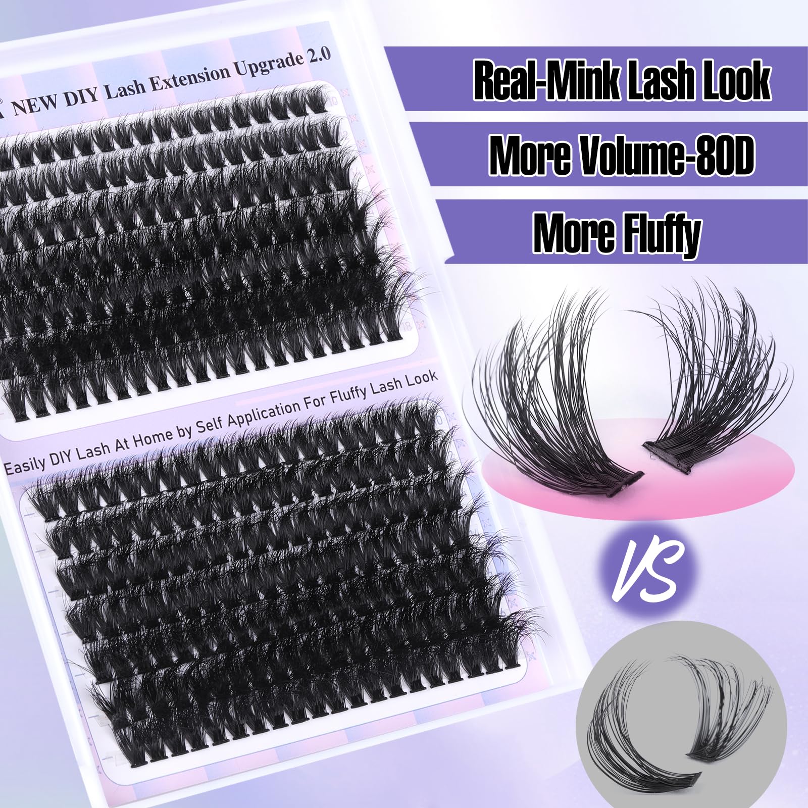 Yawamica fox-eye style lashes for elongated, confident eye shape.