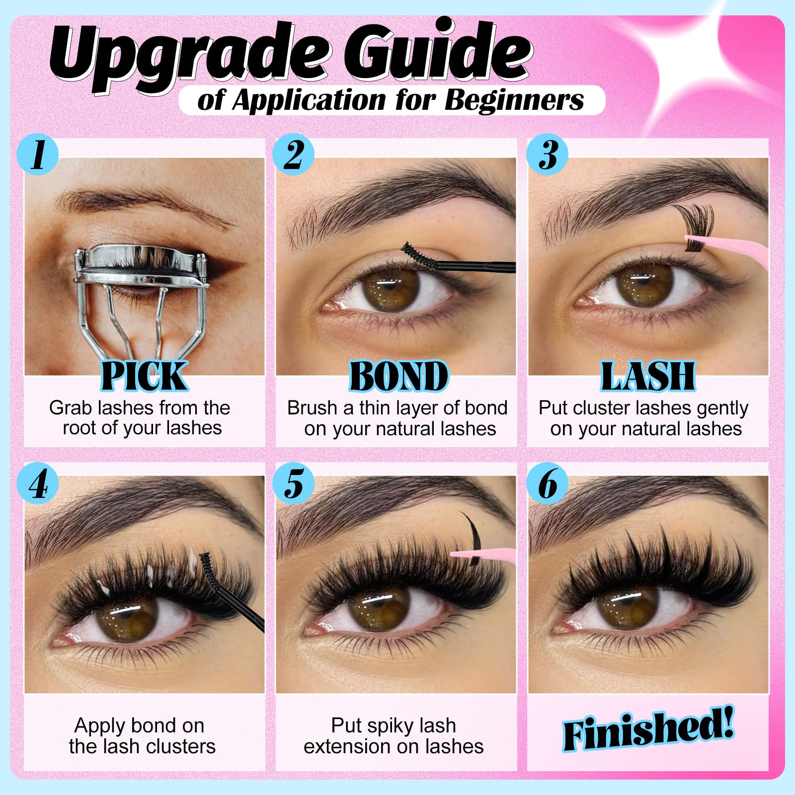 Yawamica comprehensive kit includes 240 lashes and 10ml adhesive.