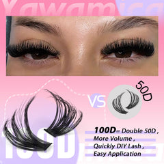 Yawamica lash applicator tweezers ensure precise placement during home lash DIY.