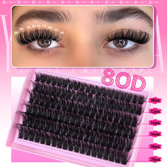 Yawamica lash clusters offering 10-20mm length variation for customized styles