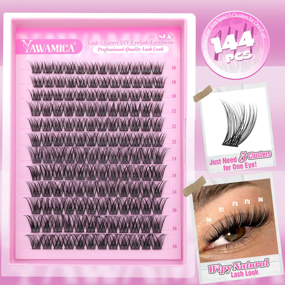 Yawamica 10-16mm lash lengths allow customizable, flattering looks.
