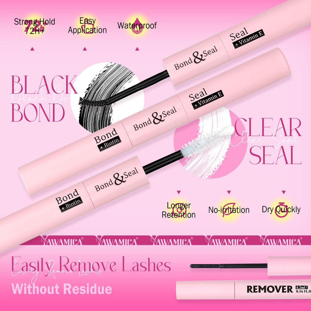 Yawamica Lash Remover 5ml for gentle, residue-free removal.