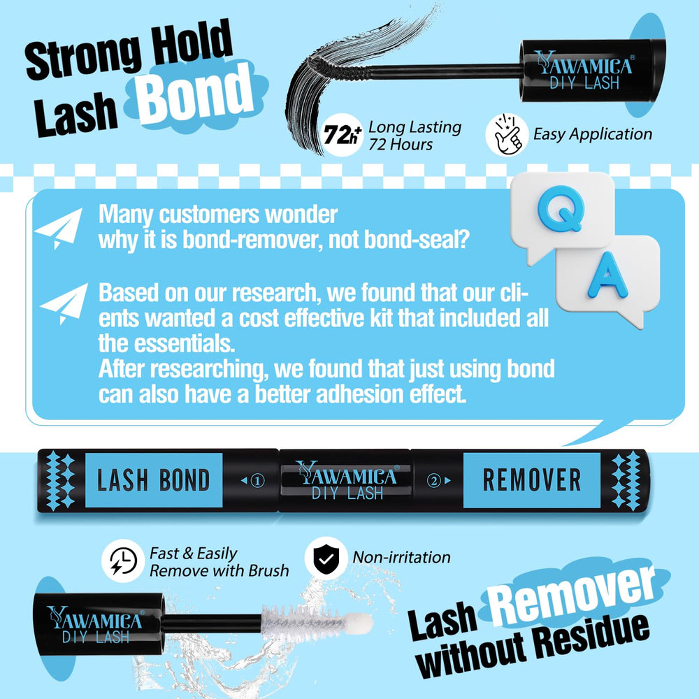 Yawamica lash remover bottle makes safe removal simple